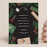 "Wrapping Up" - Holiday Cards in Pine by Katherine Moynagh - Front