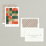 "Abstract Hope" - Holiday Cards in Crimson by Nam Bourassa - Assembled
