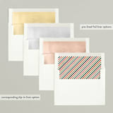 "Abstract Hope" - Holiday Cards in Crimson by Nam Bourassa - Envelope Liners