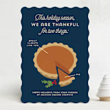 "Pie Chart" - Holiday Cards in Midnight by Holly Whitcomb - Front