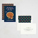 "Pie Chart" - Holiday Cards in Midnight by Holly Whitcomb - Assembled
