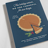 "Pie Chart" - Holiday Cards in Midnight by Holly Whitcomb - Close-Up