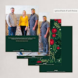"Large Print" - Holiday Cards in Wreath by Amy Payne - Back of Card