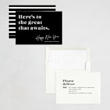 "Bold Type" - Holiday Cards in Noir by Bethan - Assembled