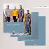"Collective" - Holiday Cards in Slate by Julee London - Back of Card