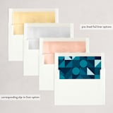 "Geo Christmas Tree" - Holiday Cards in Glacier by Iveta Angelova - Envelope Liners