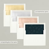 "Modern Dove" - Holiday Cards in Midnight by Kacey Kendrick Wagner - Envelope Liners