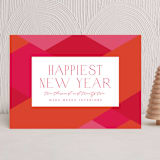 "Bright Geometrics" - Holiday Cards in Punch by Olivia Raufman - Front