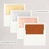 "Botanical Peace" - Holiday Cards in Forest by Tanya Lee of Frooted Design - Envelope Liners