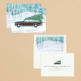 "Country Squire" - Holiday Cards in Cobalt by Paper Sun Studio - Assembled