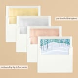 "Country Squire" - Holiday Cards in Cobalt by Paper Sun Studio - Envelope Liners