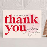 "Saying Thank You" - Holiday Cards in Scarlet by Iveta Angelova - Front