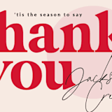"Saying Thank You" - Holiday Cards in Scarlet by Iveta Angelova - Close-Up