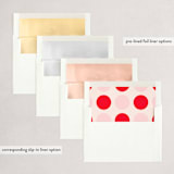 "Saying Thank You" - Holiday Cards in Scarlet by Iveta Angelova - Envelope Liners