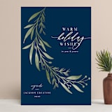 "Laurel" - Holiday Cards in Midnight by Melanie Kosuge - Front
