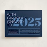 "The Grateful Type" - Holiday Cards in Blue Night by Annie Clark - Front