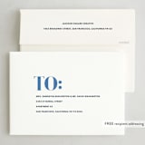 "The Grateful Type" - Holiday Cards in Blue Night by Annie Clark - FREE Recipient Addressing