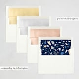 "The Grateful Type" - Holiday Cards in Blue Night by Annie Clark - Envelope Liner Options
