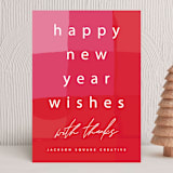 "Painted Plaid" - Holiday Cards in Cherry by AK Graphics - Front