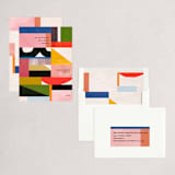 "colorful greetings" - Holiday Cards in Rainbow by Sumak Studio - Assembled
