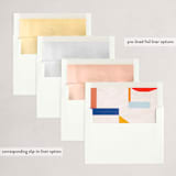 "colorful greetings" - Holiday Cards in Rainbow by Sumak Studio - Envelope Liners