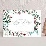 "Holiday Expressions" - Holiday Cards in Aqua by Chris Griffith - Front
