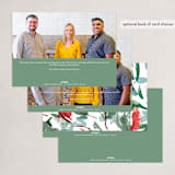 "Holiday Expressions" - Holiday Cards in Aqua by Chris Griffith - Back of Card
