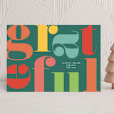 "A Bold Grateful" - Holiday Cards in Festive by Pine Street Creative - Front