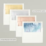 "Watercolor Forest" - Holiday Cards in Snow by Jen Merli - Envelope Liners