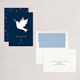 "Joyful Dove" - Holiday Cards in Midnight by Ekaterina Romanova - Assembled