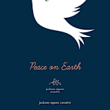 "Joyful Dove" - Holiday Cards in Midnight by Ekaterina Romanova - Close-Up