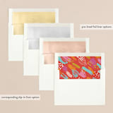 "Cheers & Art" - Holiday Cards in Candy by Maria Alou - Envelope Liners