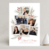 "Pine + Sprig" - Holiday Cards in Holly Berry by Wildfield Paper Co - Front