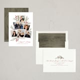 "Pine + Sprig" - Holiday Cards in Holly Berry by Wildfield Paper Co - Assembled
