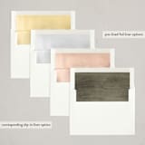 "Pine + Sprig" - Holiday Cards in Holly Berry by Wildfield Paper Co - Envelope Liners