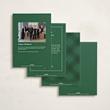 "Edge Overlap" - Holiday Cards in Forest by Kelly Schmidt - Back of Card Options