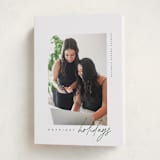 "Edge Overlap" - Holiday Cards in Forest by Kelly Schmidt - Folded Card