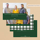 "Classic Corporate" - Holiday Cards in Emerald by Stacey Meacham - Back of Card