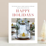 "Simple greetings" - Holiday Cards in Holly Berry by Sara Hicks Malone - Front