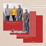 "Simple greetings" - Holiday Cards in Holly Berry by Sara Hicks Malone - Back of Card