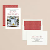 "Simple greetings" - Holiday Cards in Holly Berry by Sara Hicks Malone - Assembled