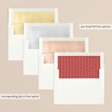 "Simple greetings" - Holiday Cards in Holly Berry by Sara Hicks Malone - Envelope Liners