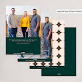 "Holiday Arch" - Holiday Cards in Emerald by Anastasia Makarova - Back of Card
