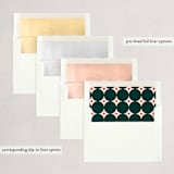 "Holiday Arch" - Holiday Cards in Emerald by Anastasia Makarova - Envelope Liners