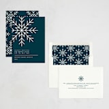 "Snowflake Wishes" - Holiday Cards in Teal by Heather Schertzer - Assembled