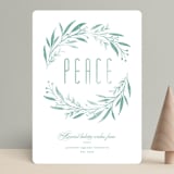 "CORONET" - Holiday Cards in Spearmint by Melanie Kosuge - Front