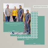 "CORONET" - Holiday Cards in Spearmint by Melanie Kosuge - Back of Card