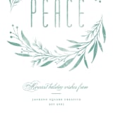 "CORONET" - Holiday Cards in Spearmint by Melanie Kosuge - Close-Up