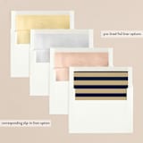 "Modern Gilded Joy" - Holiday Cards in Midnight by Oma N. Ramkhelawan - Envelope Liners