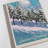 "Snowy View" - Holiday Cards in Winter Sky by Becky Nimoy - Detail